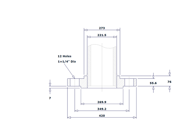 dimensión de Brida so clase 600